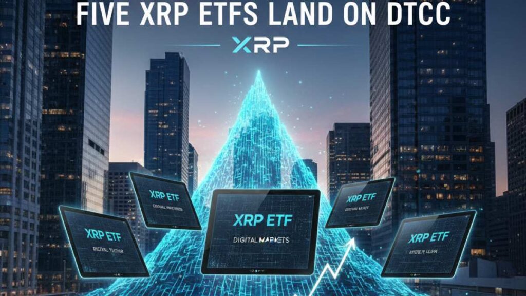 Cinco fondos cotizados en bolsa (ETF) de XRP fueron listados en la Depository Trust & Clearing Corporation (DTCC)