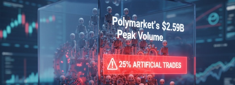 Investigadores de Columbia hallaron que el 25% de las operaciones en Polymarket fueron artificiales.