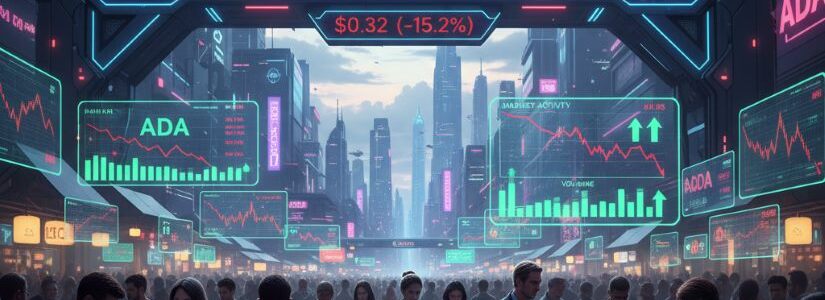 El volumen de operaciones de Cardano sube 63% hasta $1.59B a pesar de la caída de precio.