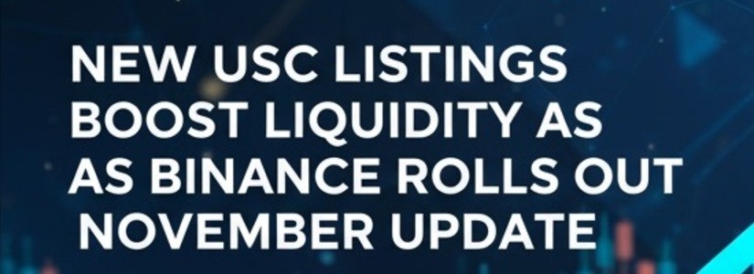 Binance añade dos nuevos pares de trading con USDC en su actualización de noviembre, aumentando la liquidez.