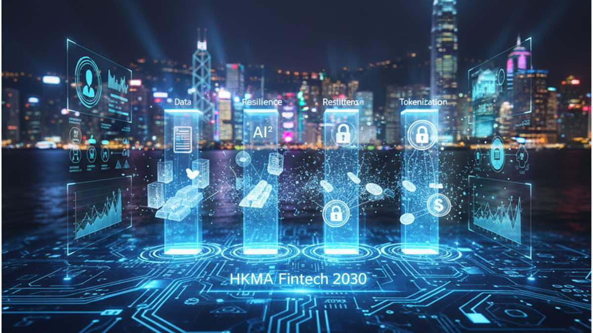 La HKMA presenta "Fintech 2030", una estrategia de 5 años basada en Datos, IA, Resiliencia y Tokenización.