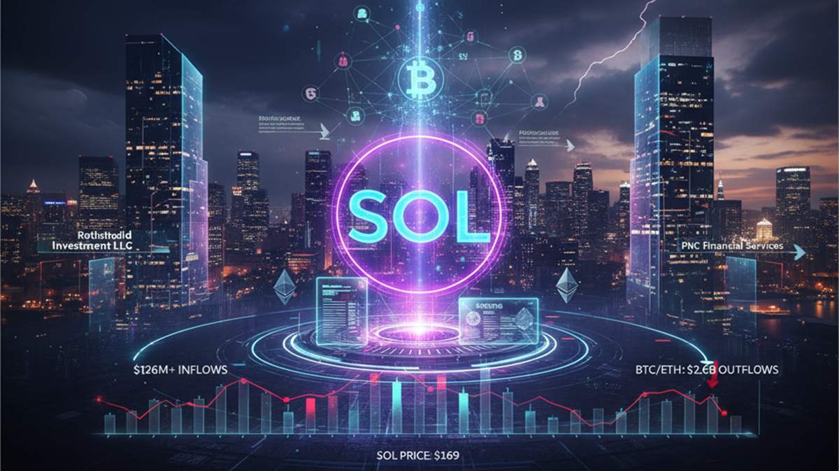 Rothschild Investment y PNC Financial revelaron tenencias en ETFs de Solana, uniéndose a una creciente lista de jugadores tradicionales.