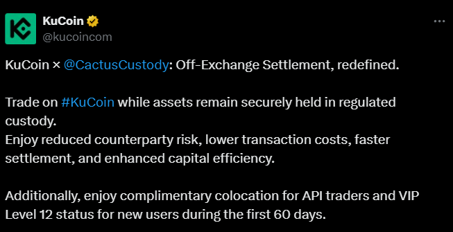 KUCOIN CACTUS CUSTODY