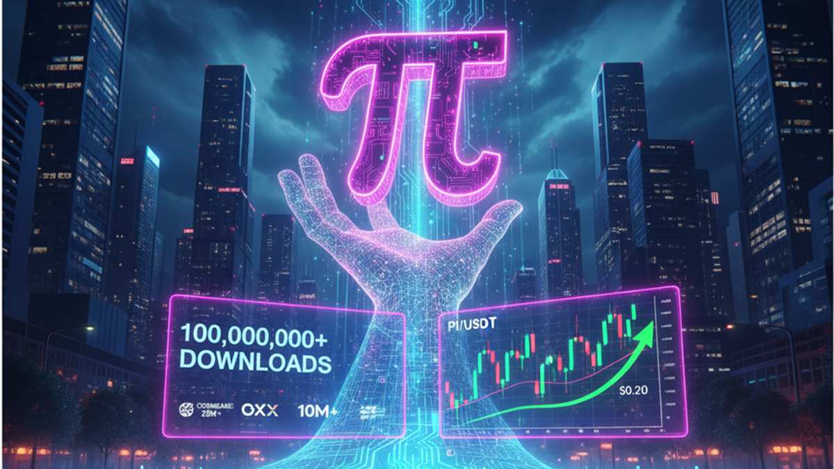 Pi Network supera 100 millones de descargas, sobrepasando a Coinbase. El token PI defiende el soporte de $0.20 tras la caída. Se esperan desbloqueos.