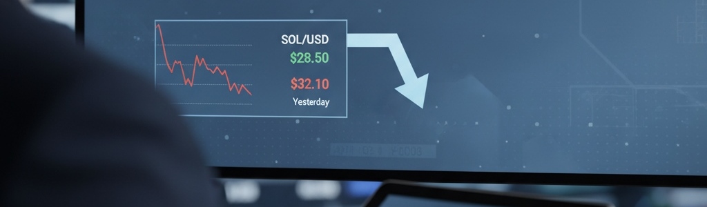 SOL cayó 4% previo a los resultados trimestrales de Solana.