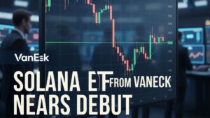 El ETF de Solana de VanEck está por lanzarse mientras SOL prueba su línea de soporte de cinco años, señalando un optimismo cauteloso entre traders e inversores.