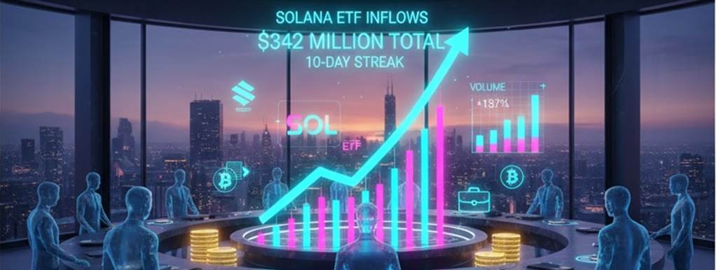 flujos de entrada ETFs Solana al contado en EEUU 10días en positivo