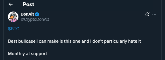 Tweet de CryptoDonAlt