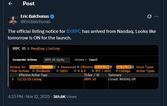 Tweet de EricBalchunas