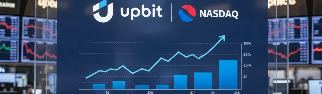 Upbit considera cotizar en Nasdaq para expandirse al mercado cripto estadounidense.