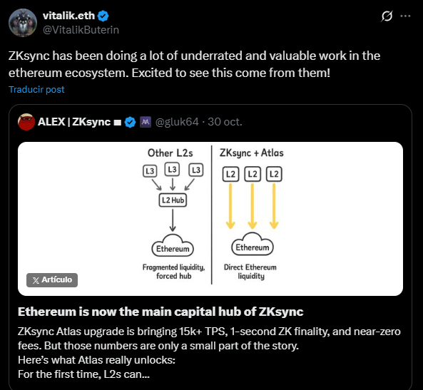 ATLAS VITALIK ZKSYNC BUTERIN ETHEREUM