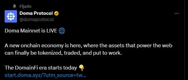 Doma protocol mainnet