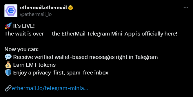 ETHERMAIL TELEGRAM