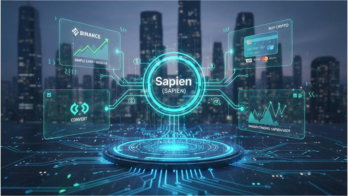 SAPIEN estará disponible en Binance Simple Earn, Buy Crypto, Convert y Margin desde el 6 de noviembre.
