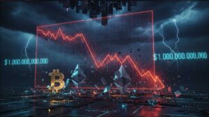 La capitalización del mercado cripto cayó de $4.3 billones a $3.4 billones, una pérdida de casi $1 billón en un mes.