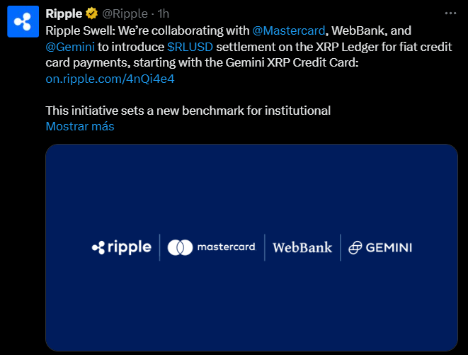 ripple mastercard gemini