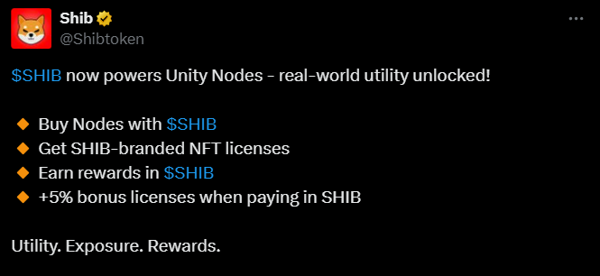 shib tweet unity nodes