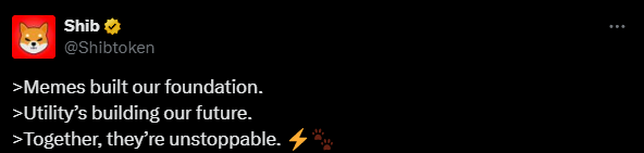 SHIB SHIBA INU TWEET