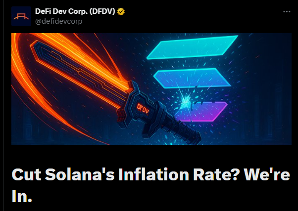 Solana DAT tweet