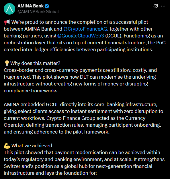 amina bank google crypto finance