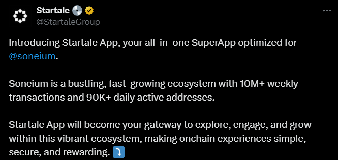 startale app web3 soneium