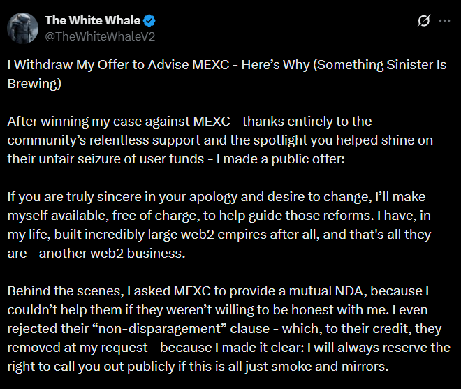 white whale mexc exchange