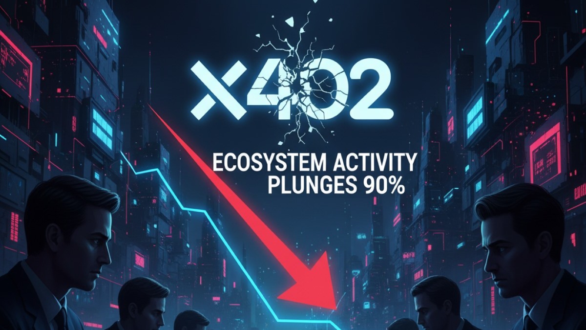 La actividad del ecosistema x402 cae 90%