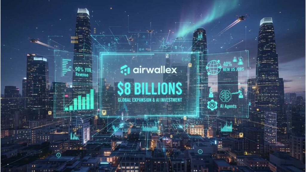 Airwallex valorada $8 mil millones-