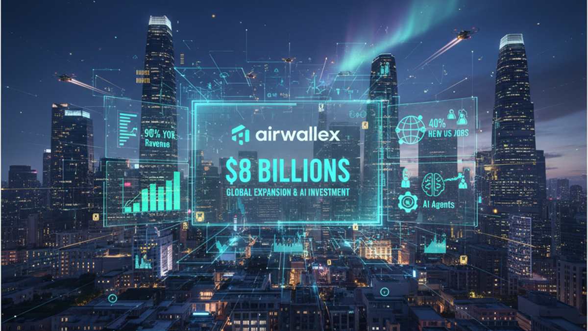 Airwallex valorada $8 mil millones-