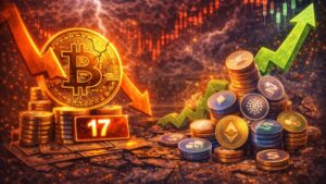 El Altcoin Season Index cae a 17 mientras Bitcoin retrocede; ETH rinde peor y el umbral 75 para “altseason” queda lejos.