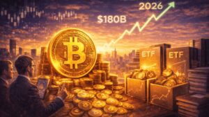 Analistas ven AUM de ETF de Bitcoin en $180B-$220B en 2026, con canales de asesores y 401(k) ampliando la demanda.
