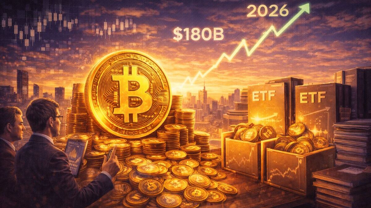Analistas ven AUM de ETF de Bitcoin en $180B-$220B en 2026, con canales de asesores y 401(k) ampliando la demanda.