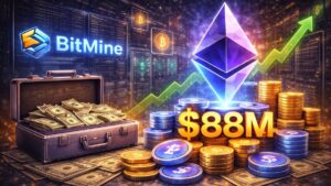 BitMine sumó cerca de $88M en ETH; reportó 4,066,062 ETH en cartera y mantiene meta de hasta 5% del suministro.