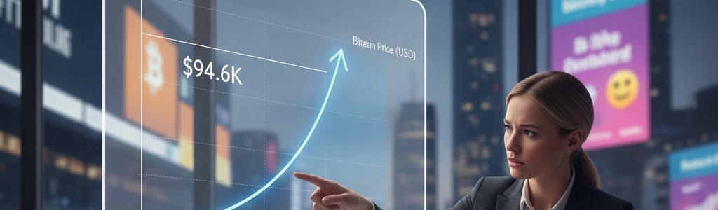 El repunte de Bitcoin hasta $94,600 giró el sentimiento de miedo a codicia