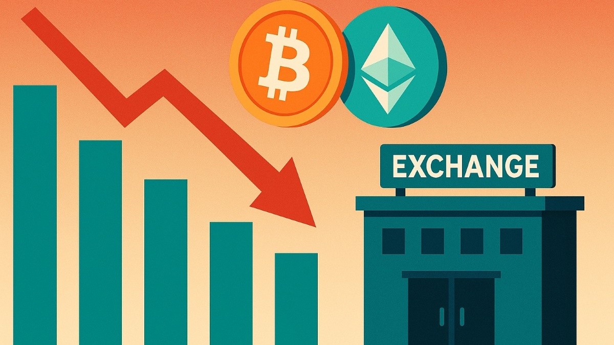 La actividad de negociación spot en los principales exchanges centralizados cayó 28% mes contra mes en noviembre de 2025