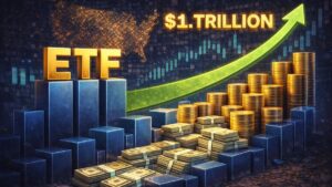 Los ETFs en EE. UU. captaron un récord de $1.4T en 2025, con 1,000+ lanzamientos y volumen máximo, mientras cripto tuvo salidas.
