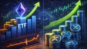 Los ETFs spot de Ether registraron $84.6M en entradas y XRP siguió marcando máximos, mientras ETPs cripto tuvieron $952M de salidas.