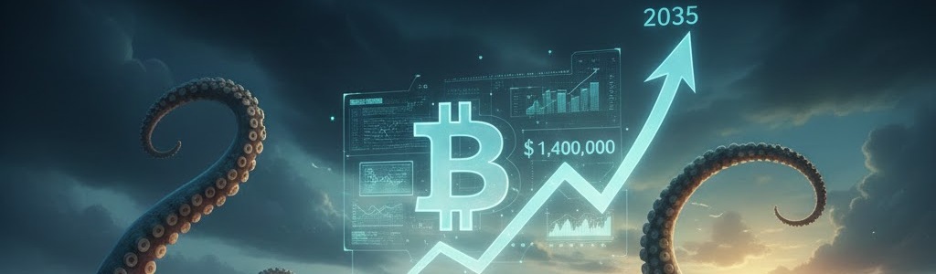 CF Benchmarks, respaldada por Kraken, modela que Bitcoin alcance $1.4 millones en 2035