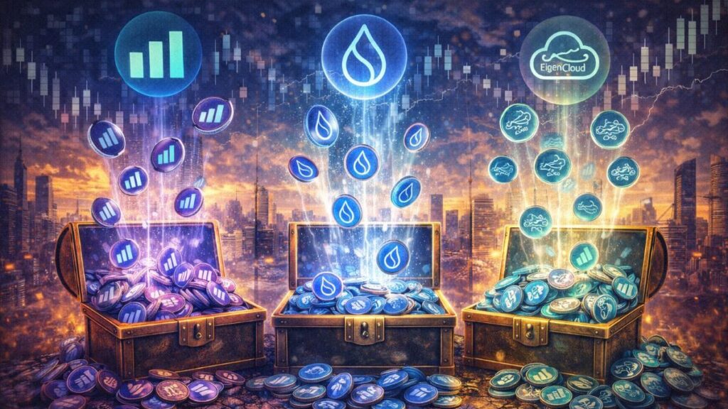 Varios desbloqueos de tokens podrían sumar más de 585 millones en nueva oferta, con Hyperliquid, Sui y EigenCloud entre los principales.