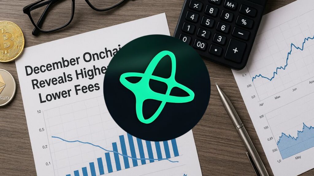 Los datos Blockchain de diciembre revelan mayor actividad pero menores comisiones