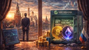 Sberbank evalúa préstamos con colateral cripto mientras Rusia perfila reglas para 2026, limita retail y amplía tokenización y flujos de stablecoins.