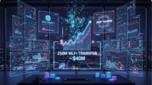 The Transfer of WLFI to Jump Trading of 250M tokens (~$40M) suggests a token boost. We analyze the liquidity strategy and the buyback.