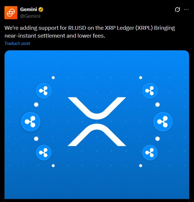 gemini rlusd xrpl