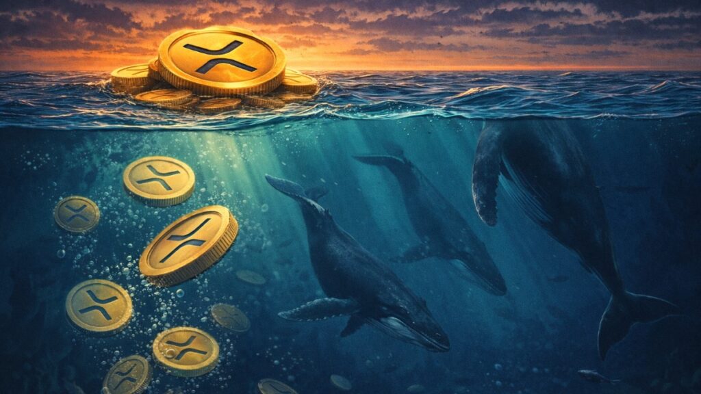 Ballenas de XRP con 1M a 100M tokens vendieron 1.18B en cuatro semanas, llevando el precio hacia $1.88 a $1.90 y reduciendo el soporte de liquidez.