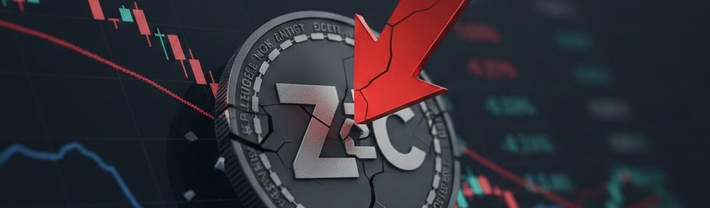 Zcash perdió más del 50% en una semana debido al pánico y la volatilidad.