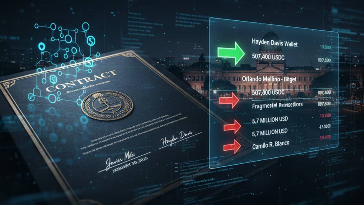 contrato entre Javier Milei y Hayden Davis-