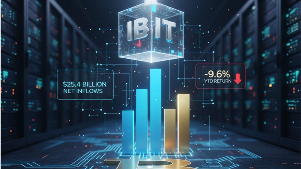 flujos de entrada en el IBIT de BlackRock-