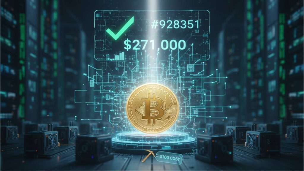 minero solitario de Bitcoin obtiene recompensa-