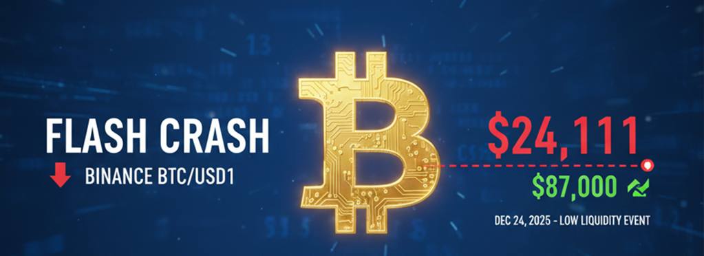 precio de Bitcoin sufrió un flash crash-