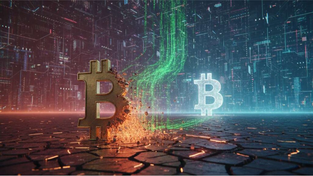 presión de venta de Bitcoin-